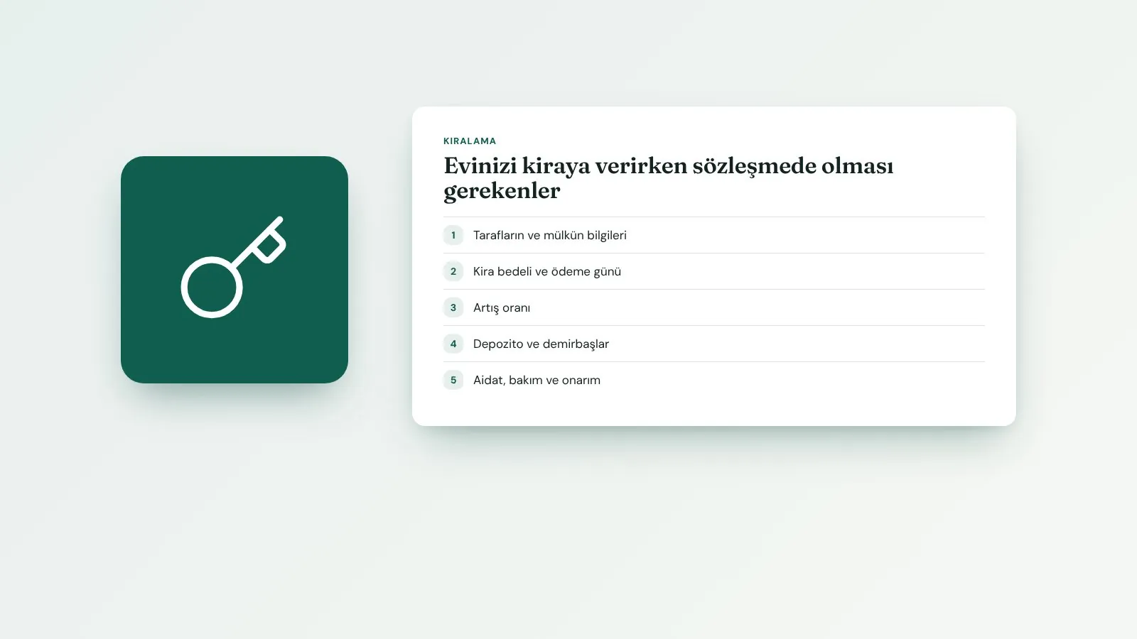 Evinizi kiraya verirken sözleşmede olması gerekenler