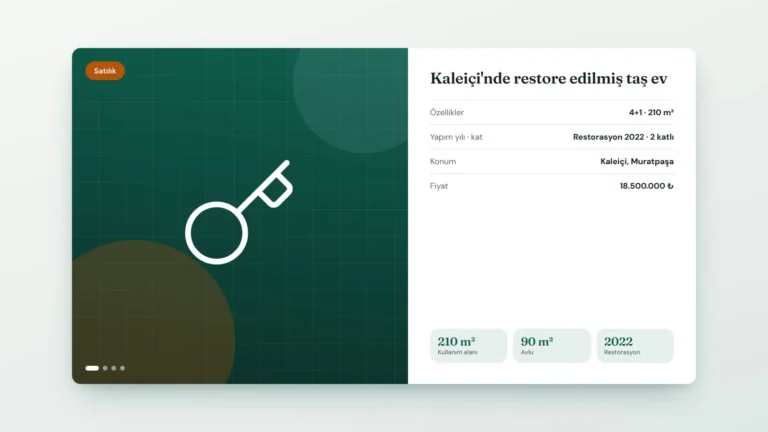 Kaleiçi'nde restore edilmiş taş ev