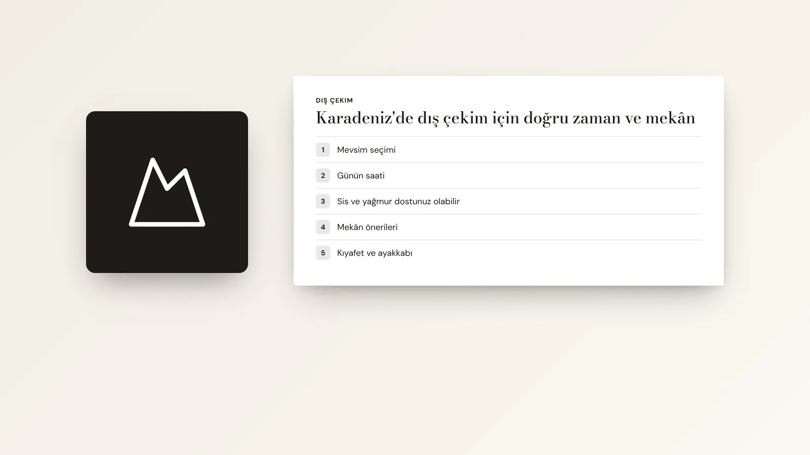 Karadeniz’de dış çekim için doğru zaman ve mekân
