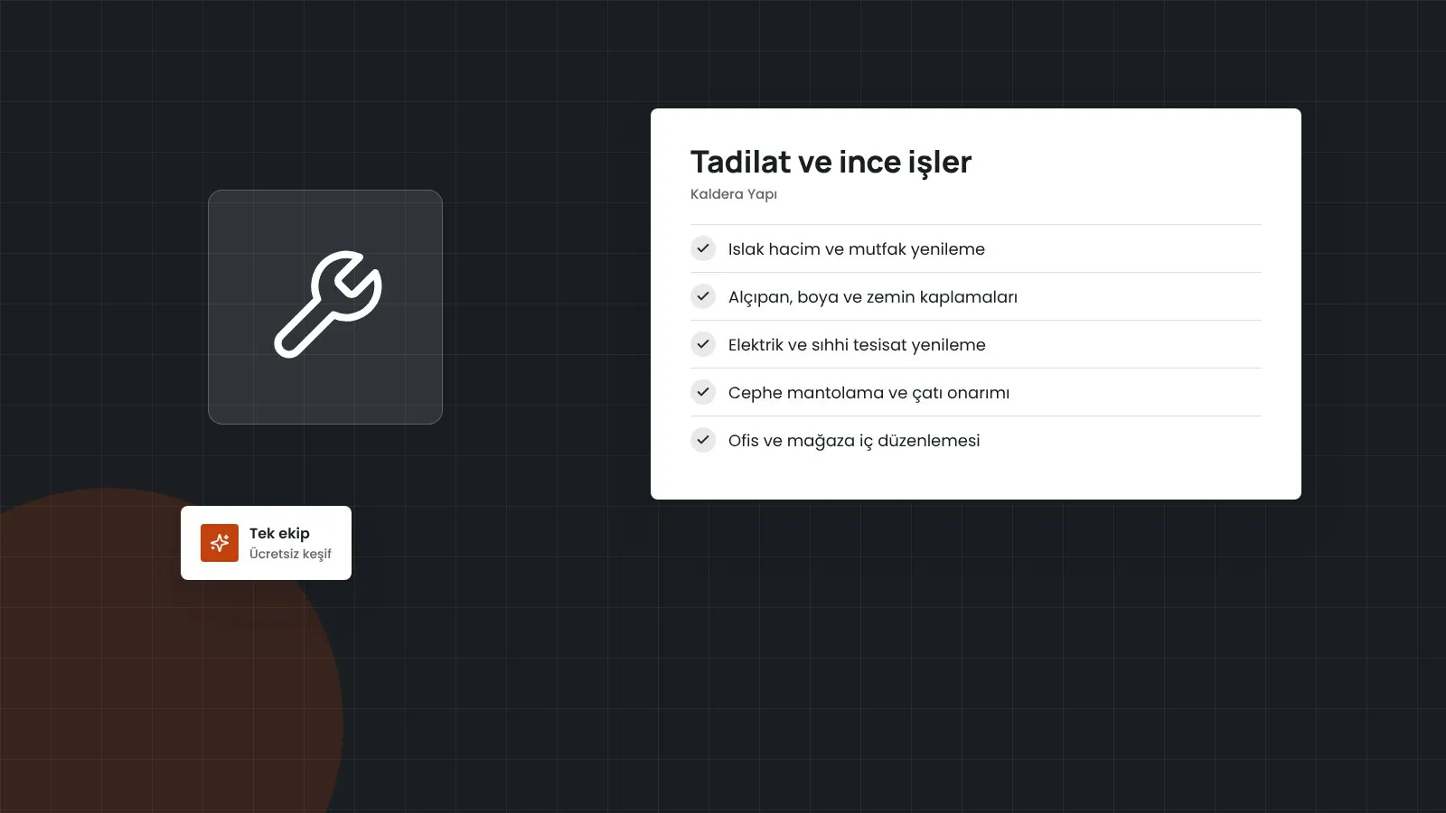 Tadilat ve ince işler