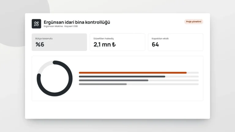 Ergünsan idari bina kontrollüğü