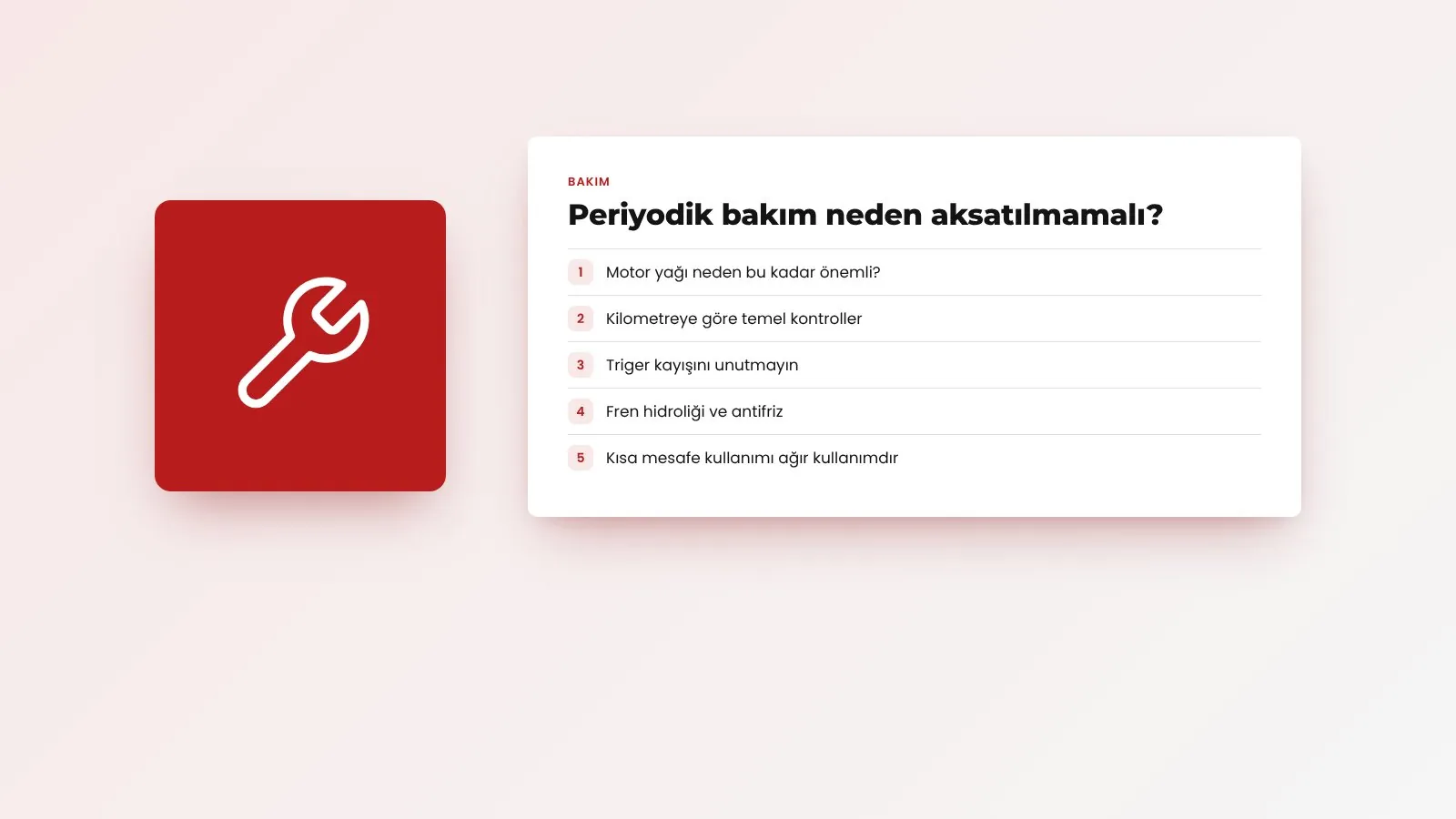 Periyodik bakım neden aksatılmamalı?