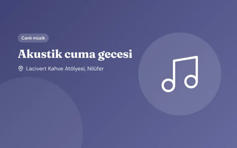 Akustik cuma gecesi