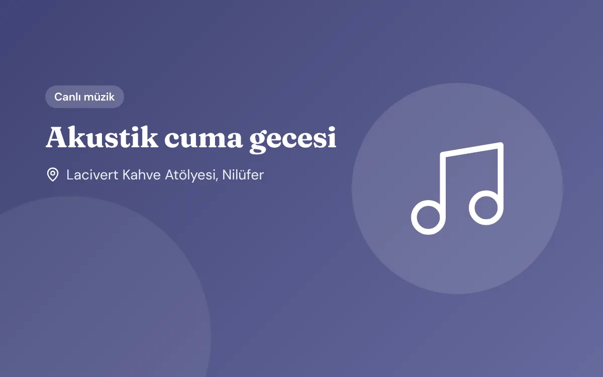 Akustik cuma gecesi