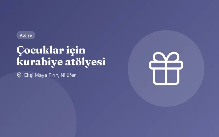 Çocuklar için kurabiye atölyesi