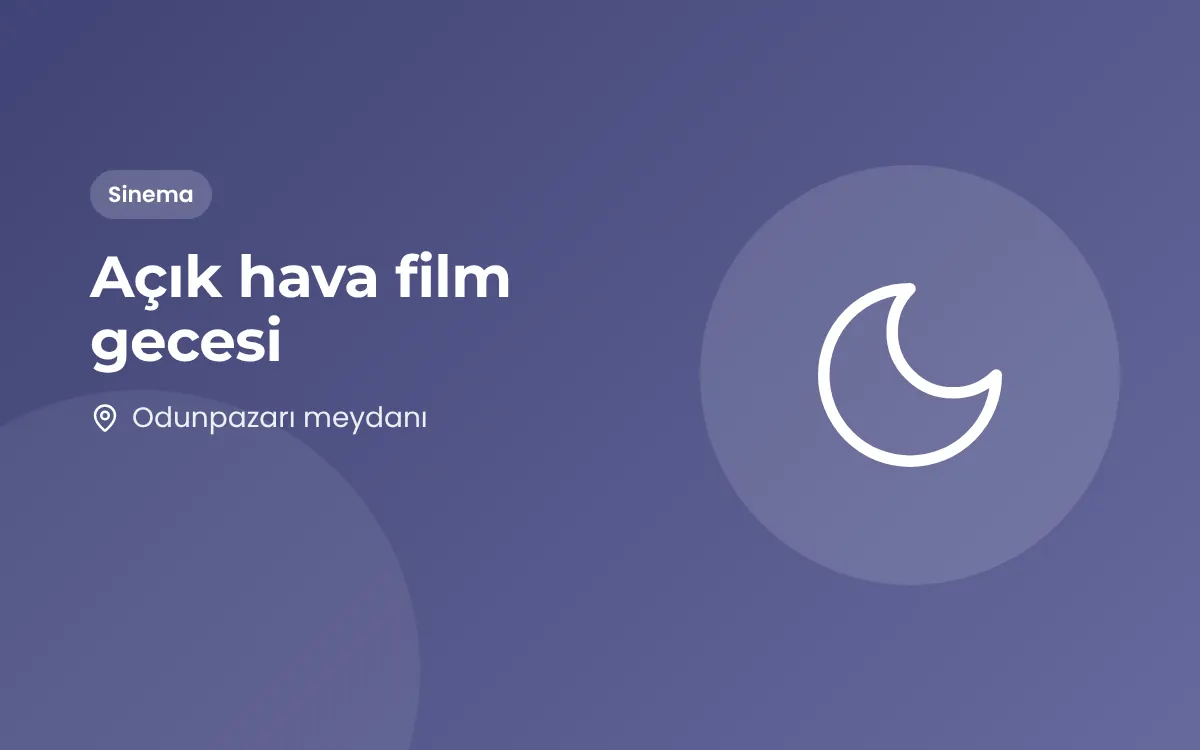 Açık hava film gecesi