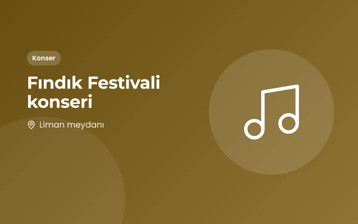Fındık Festivali konseri
