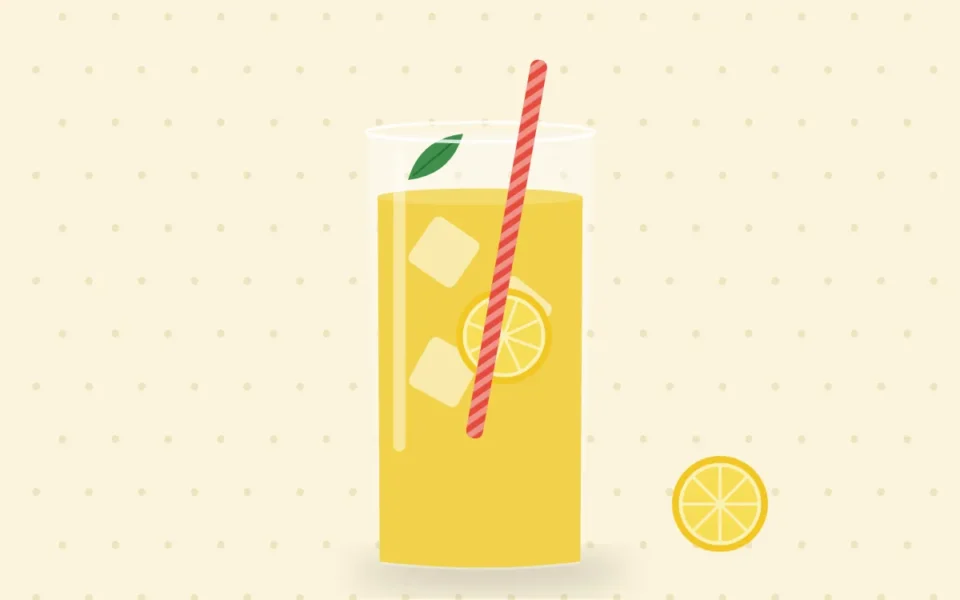 Naneli ev yapımı limonata