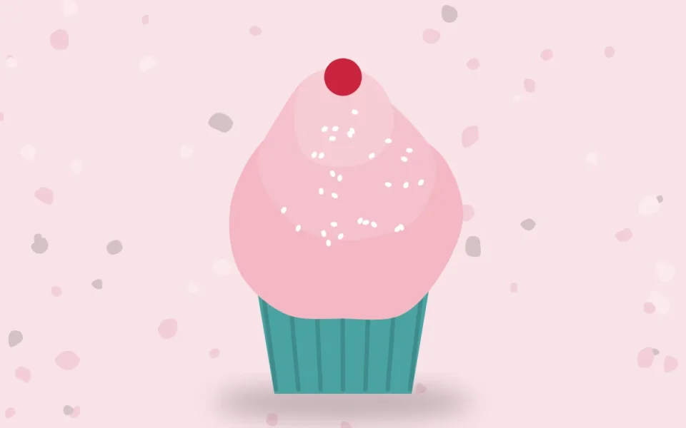 Frambuaz kremalı cupcake