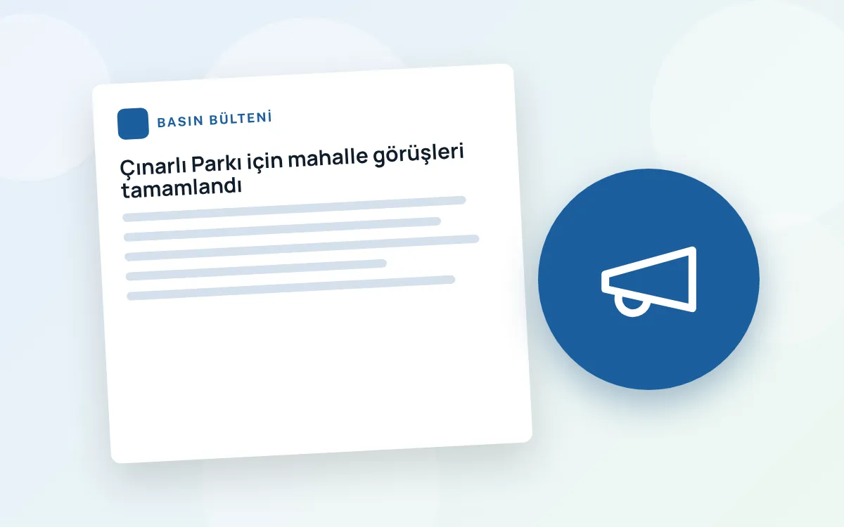 Çınarlı Parkı için mahalle görüşleri tamamlandı