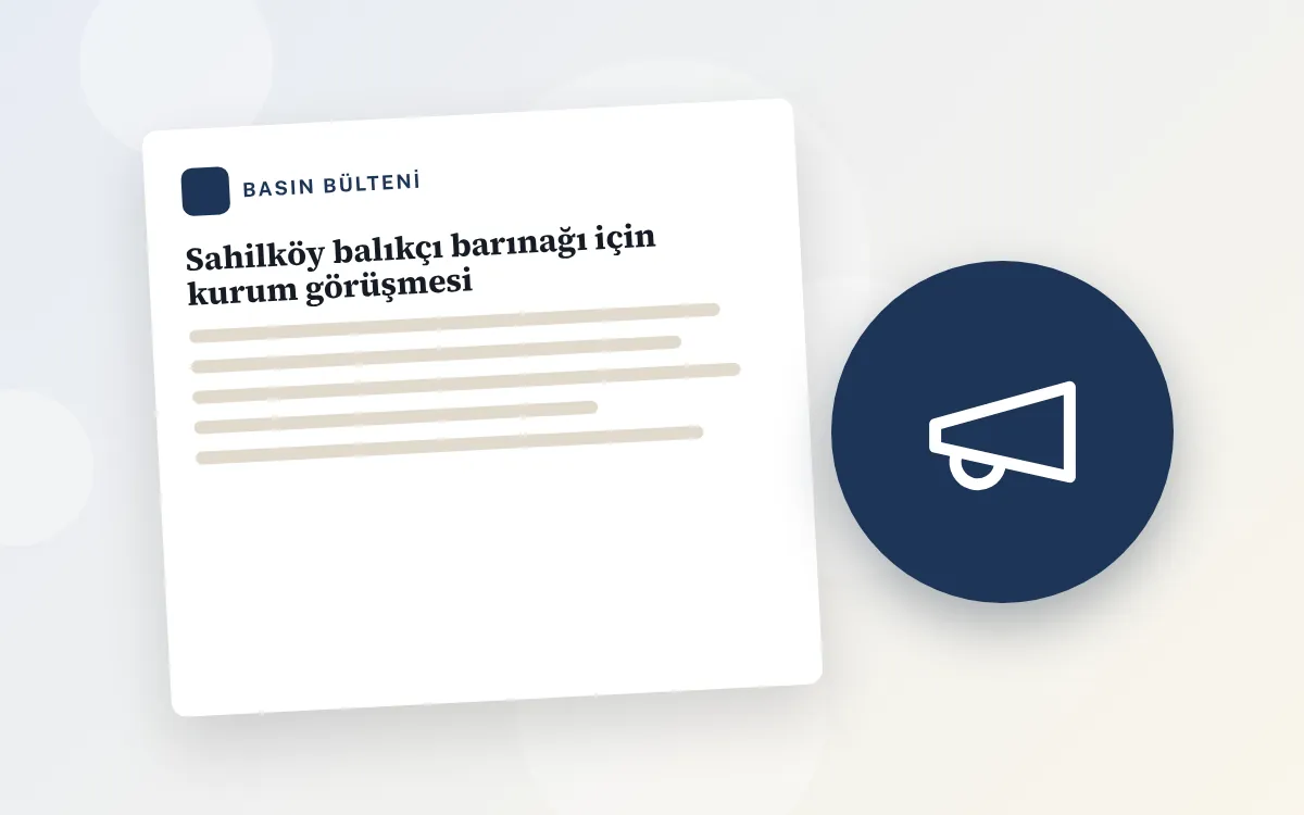 Sahilköy balıkçı barınağı için kurum görüşmesi