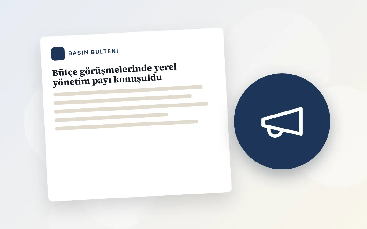 Bütçe görüşmelerinde yerel yönetim payı konuşuldu