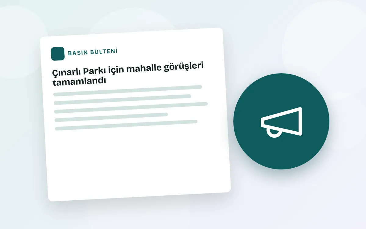 Çınarlı Parkı için mahalle görüşleri tamamlandı
